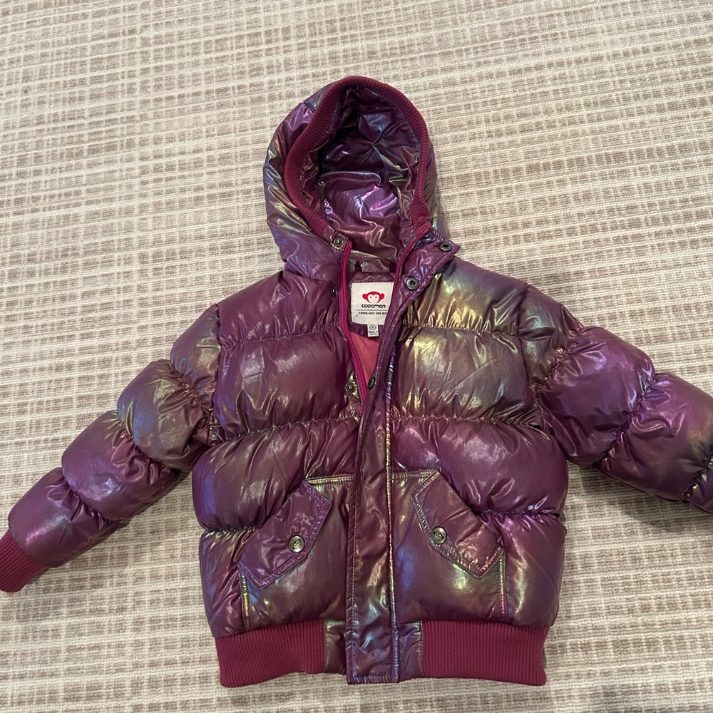 Appaman Iridescent Purple Puffer Coat